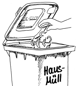 Pfirsichblätter entsorgen